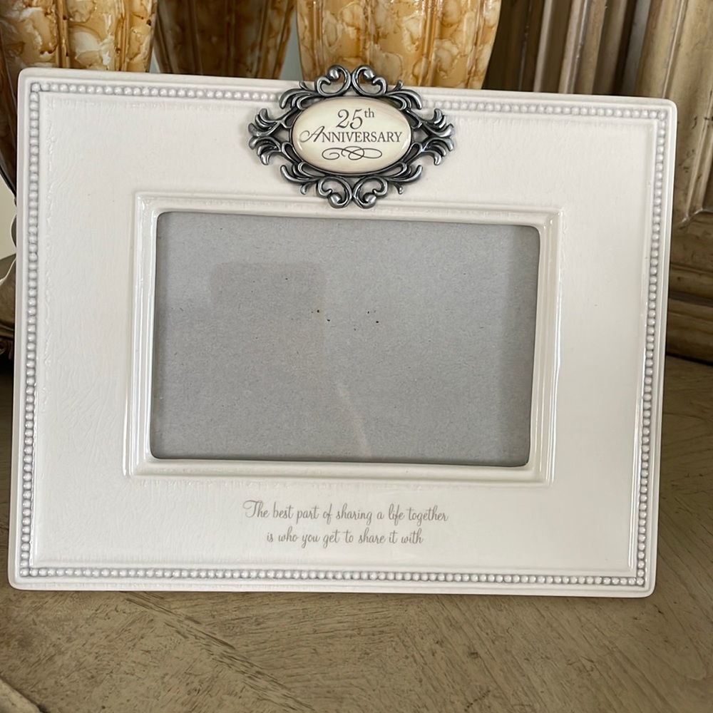 Beautiful 25th Anniversary picture frame